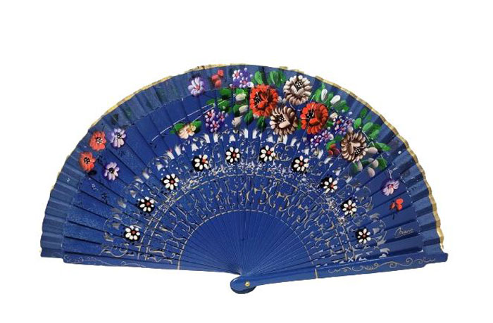 Fretwork Fan and Painted by Two Faces. ref 1129